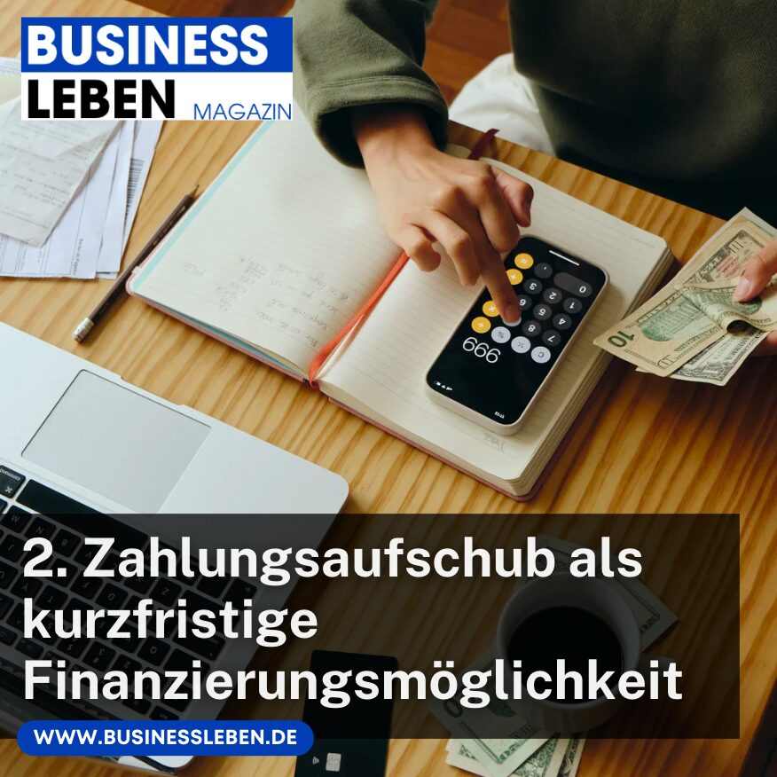 2. Zahlungsaufschub als kurzfristige Finanzierungsmöglichkeit