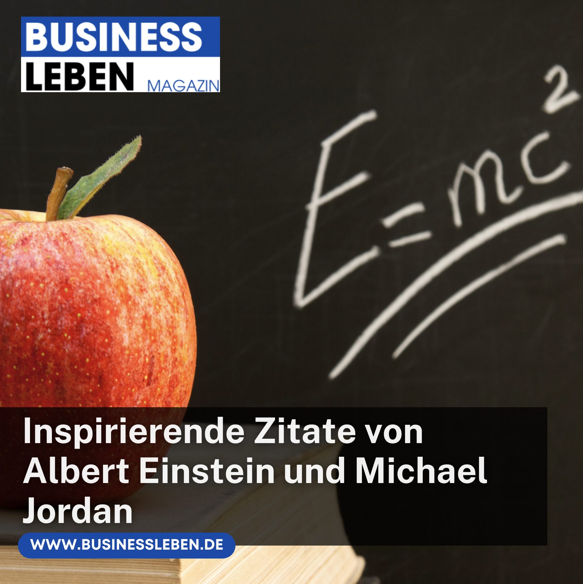 Inspirierende Zitate von Albert Einstein und Michael Jordan
