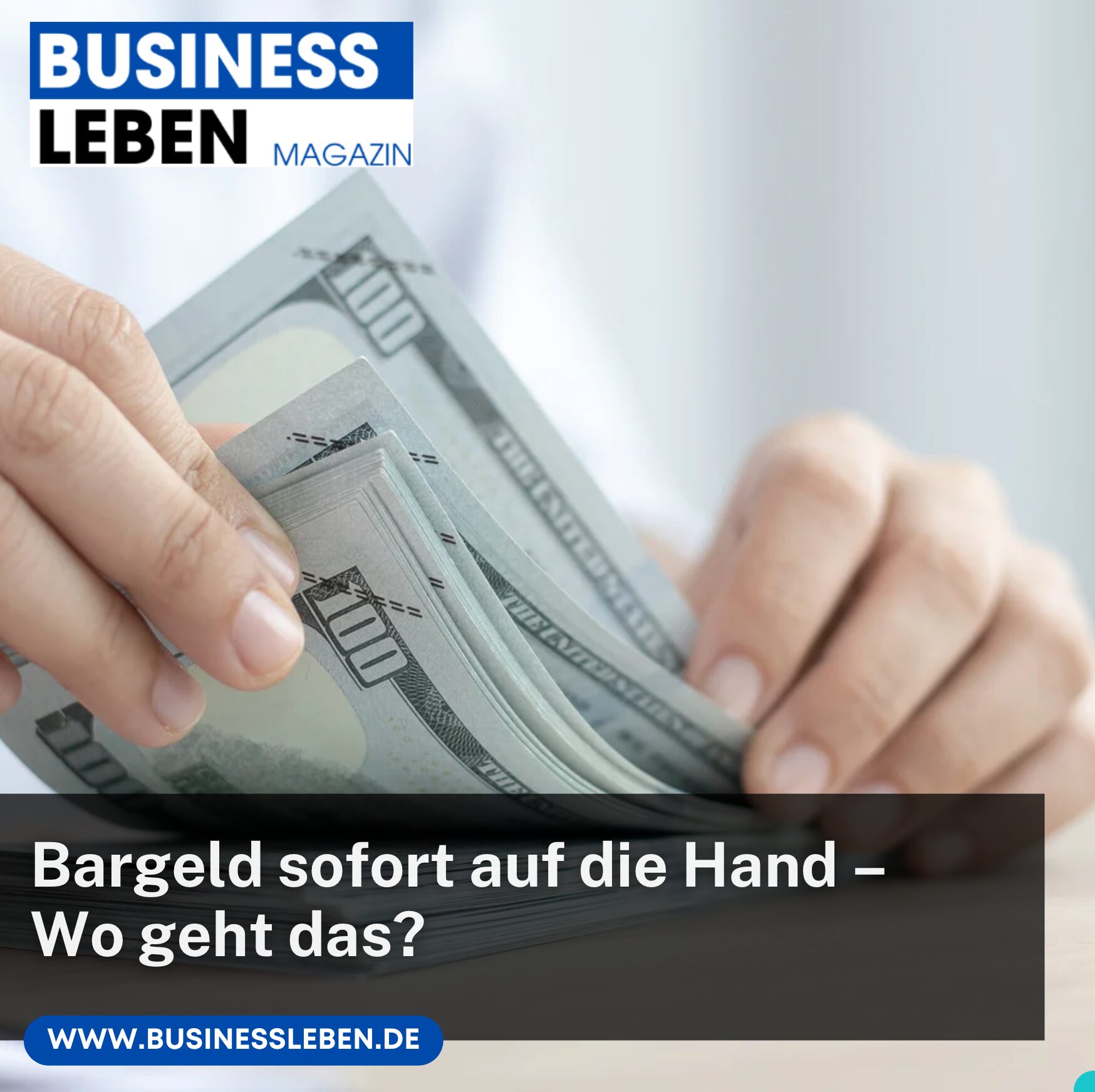 Bargeld sofort auf die Hand – Wo geht das?
