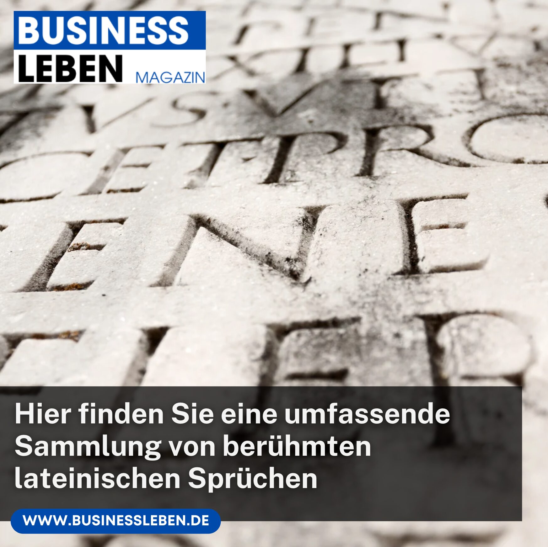 Hier finden Sie eine umfassende Sammlung von berühmten lateinischen Sprüchen
