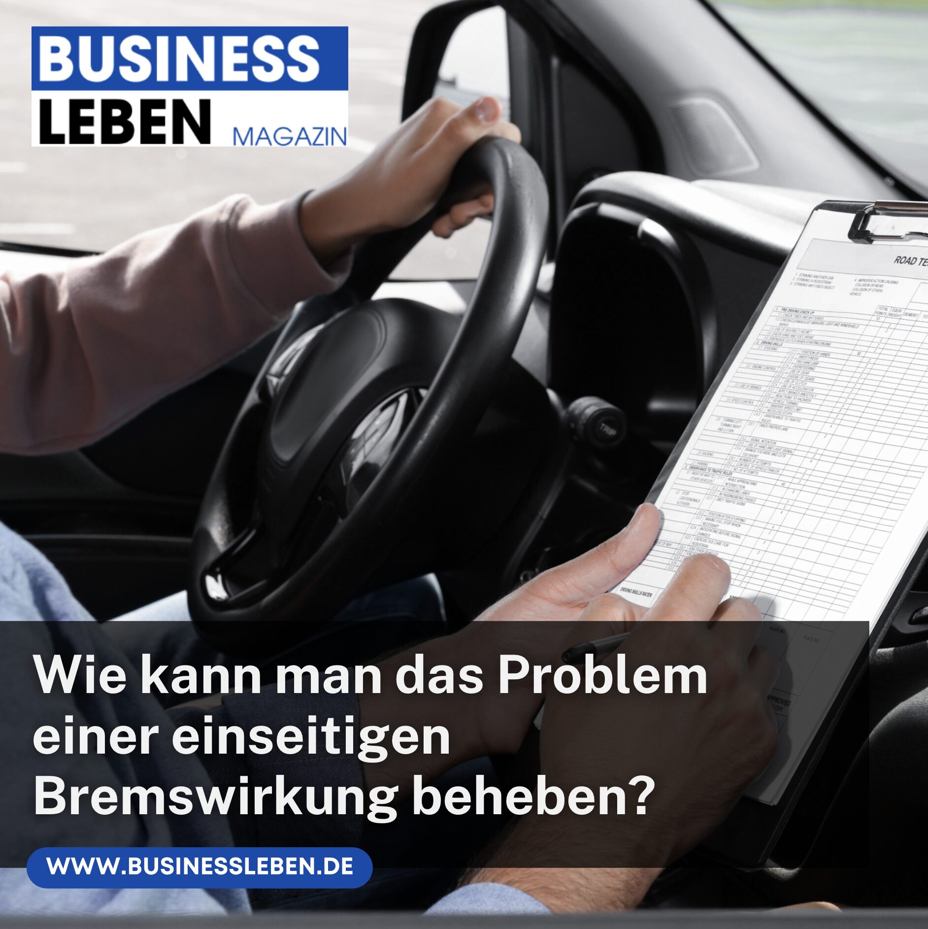 Wie kann man das Problem einer einseitigen Bremswirkung beheben?