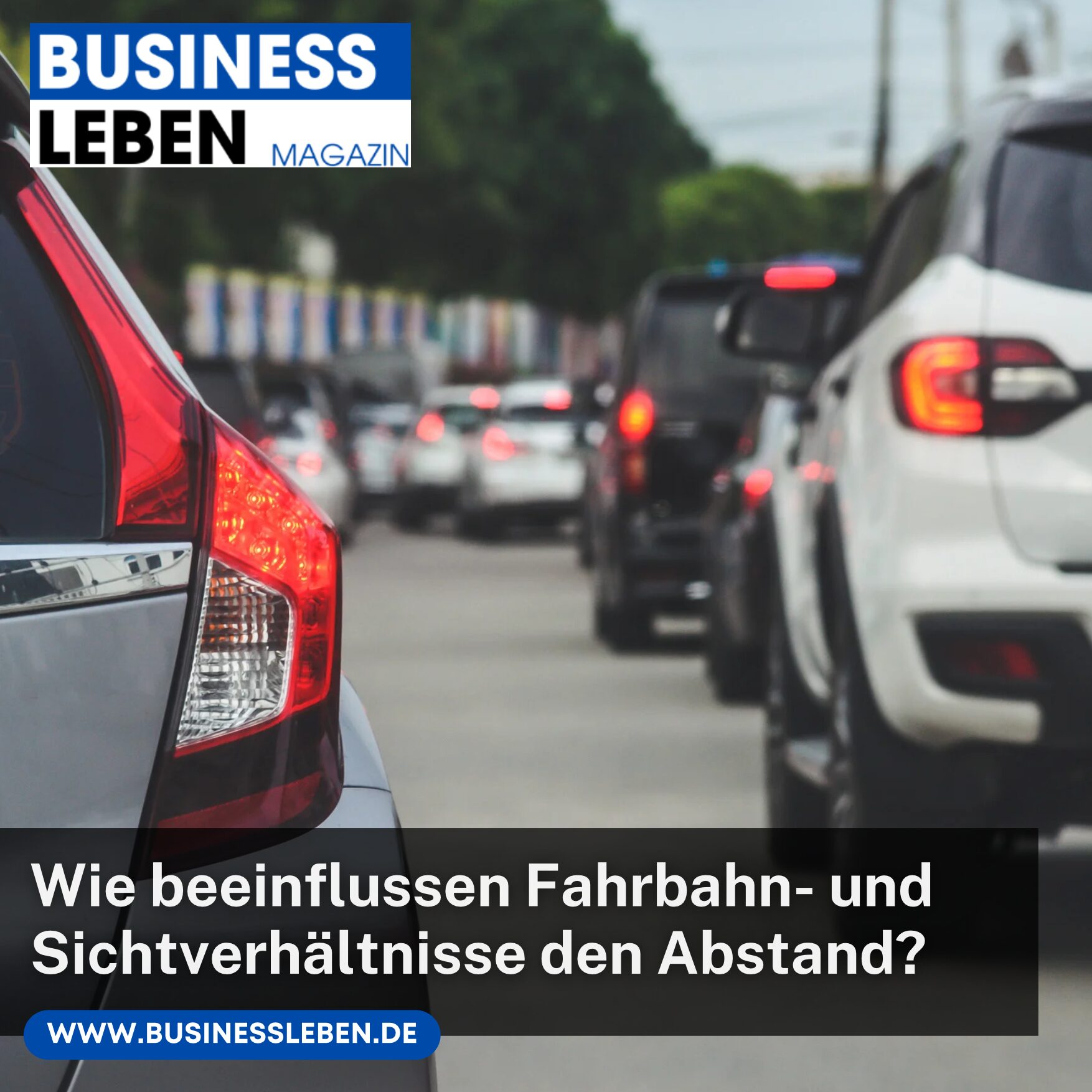 Wie beeinflussen Fahrbahn- und Sichtverhältnisse den Abstand?