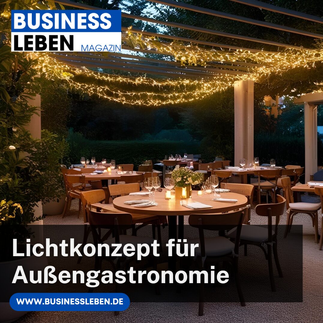 lichtkonzept für außengastronomie