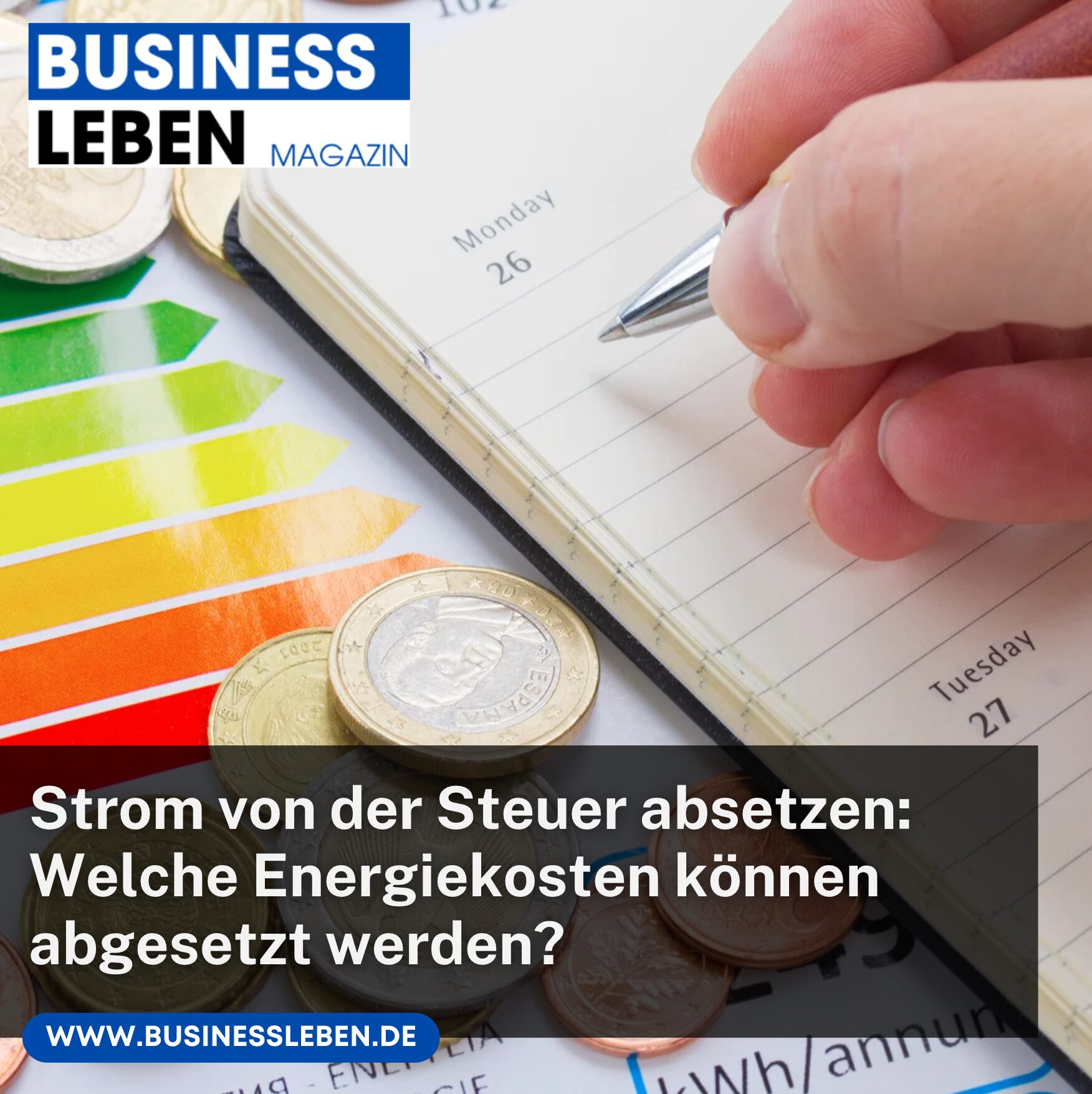 Strom von der Steuer absetzen: Welche Energiekosten können abgesetzt werden?