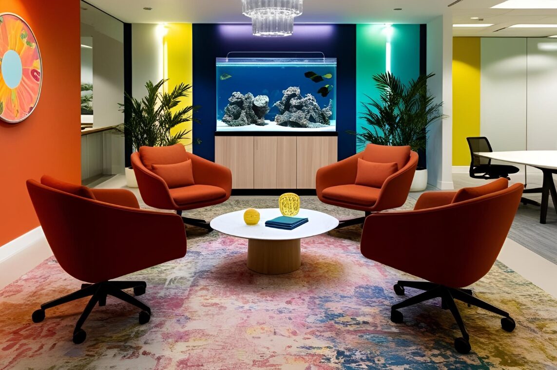 Aquarium im Büro