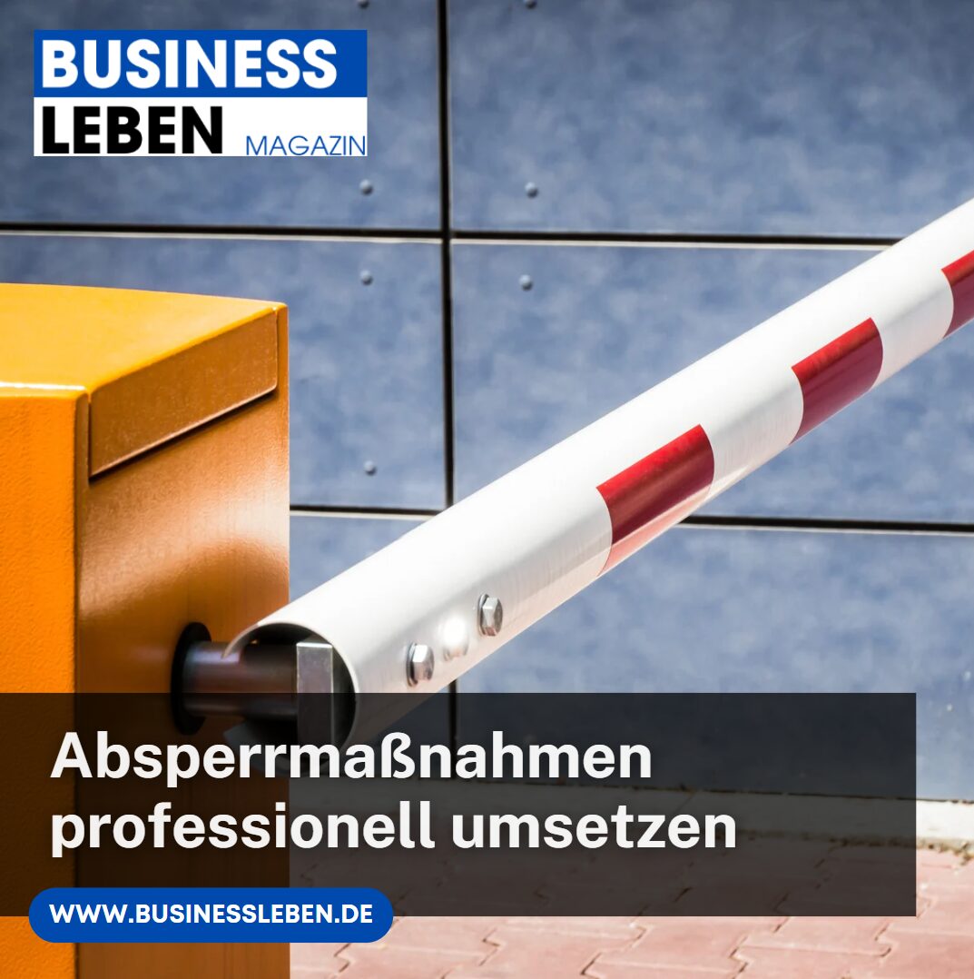 absperrmaßnahmen umsetzen