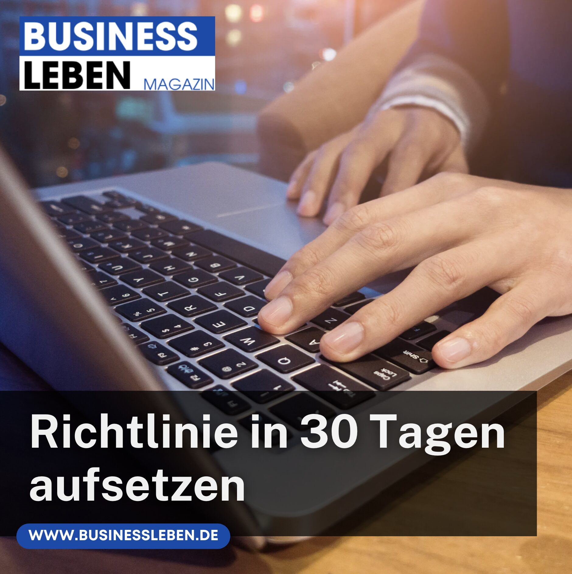 Richtlinie in 30 Tagen aufsetzen