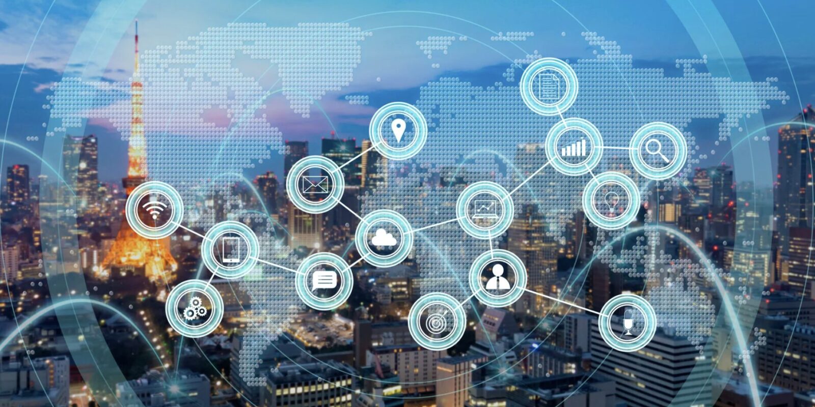 Vernetzt im Geschäftsleben