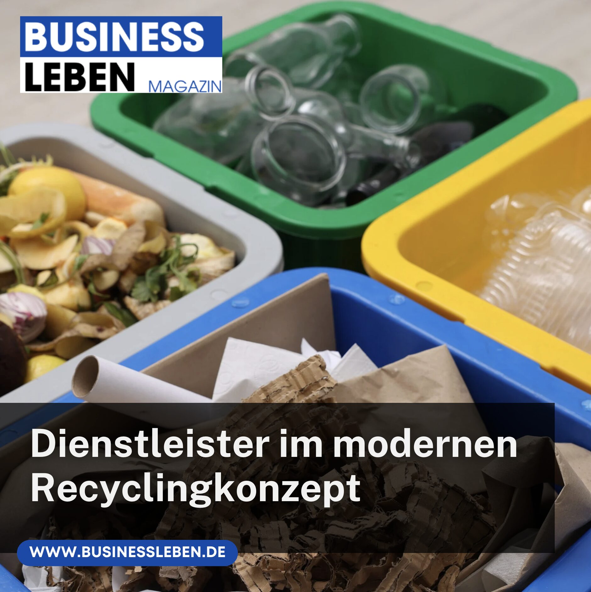 Dienstleister im modernen Recyclingkonzept