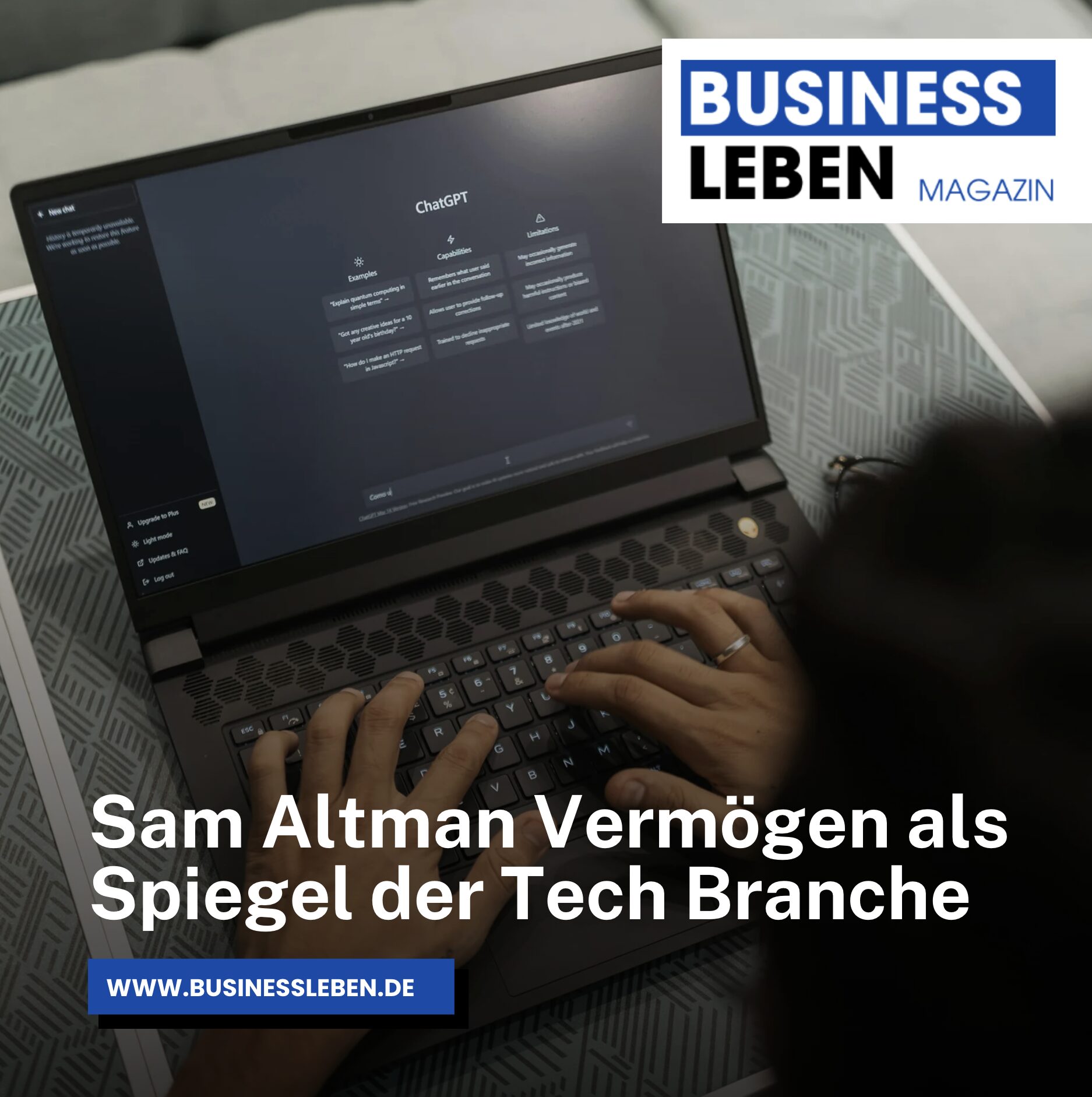 Sam Altman Vermögen als Spiegel der Tech Branche Sam Altman Vermögen als Spiegel der Tech Branche