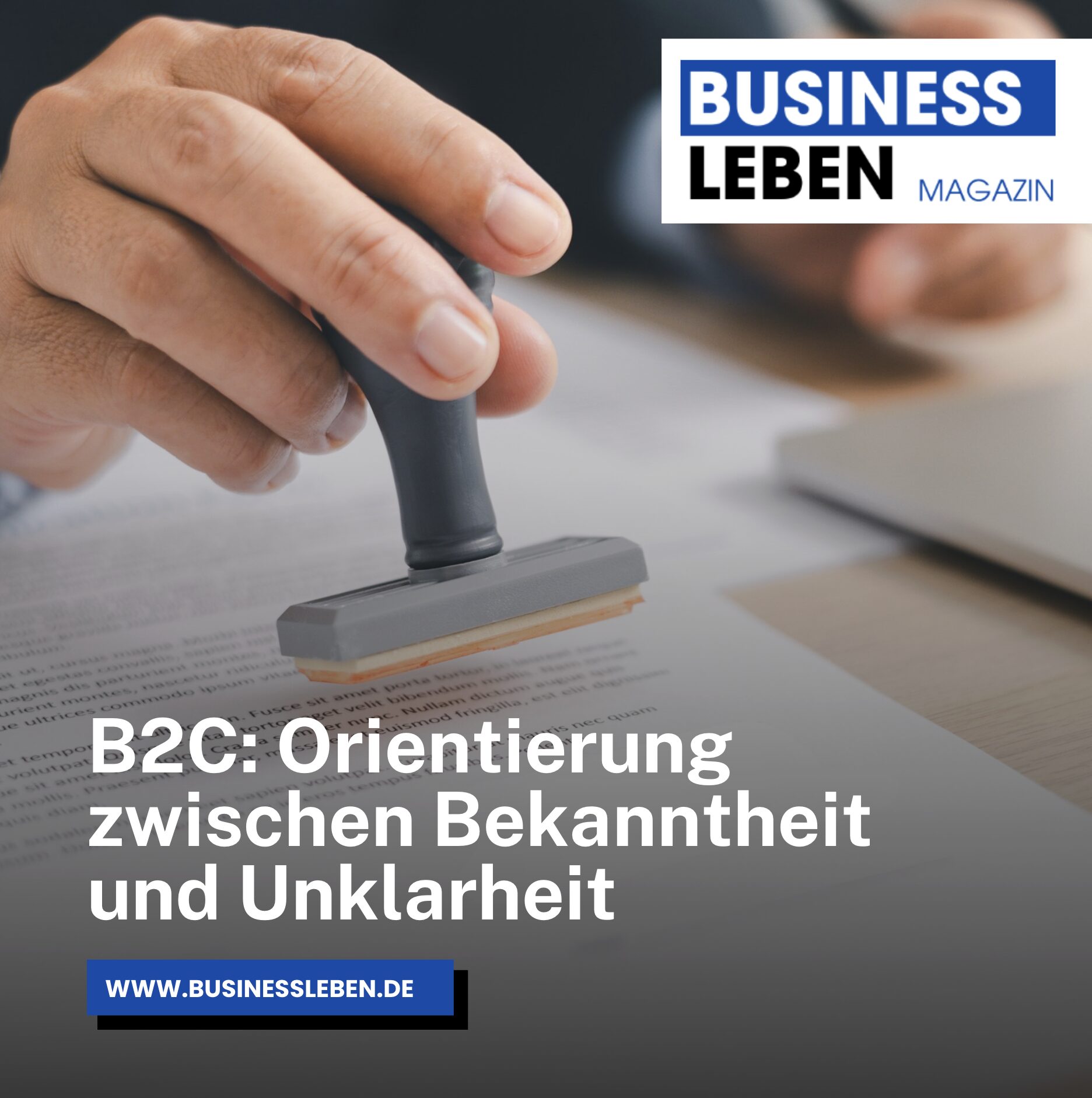 B2C: Orientierung zwischen Bekanntheit und Unklarheit B2C: Orientierung zwischen Bekanntheit und Unklarheit