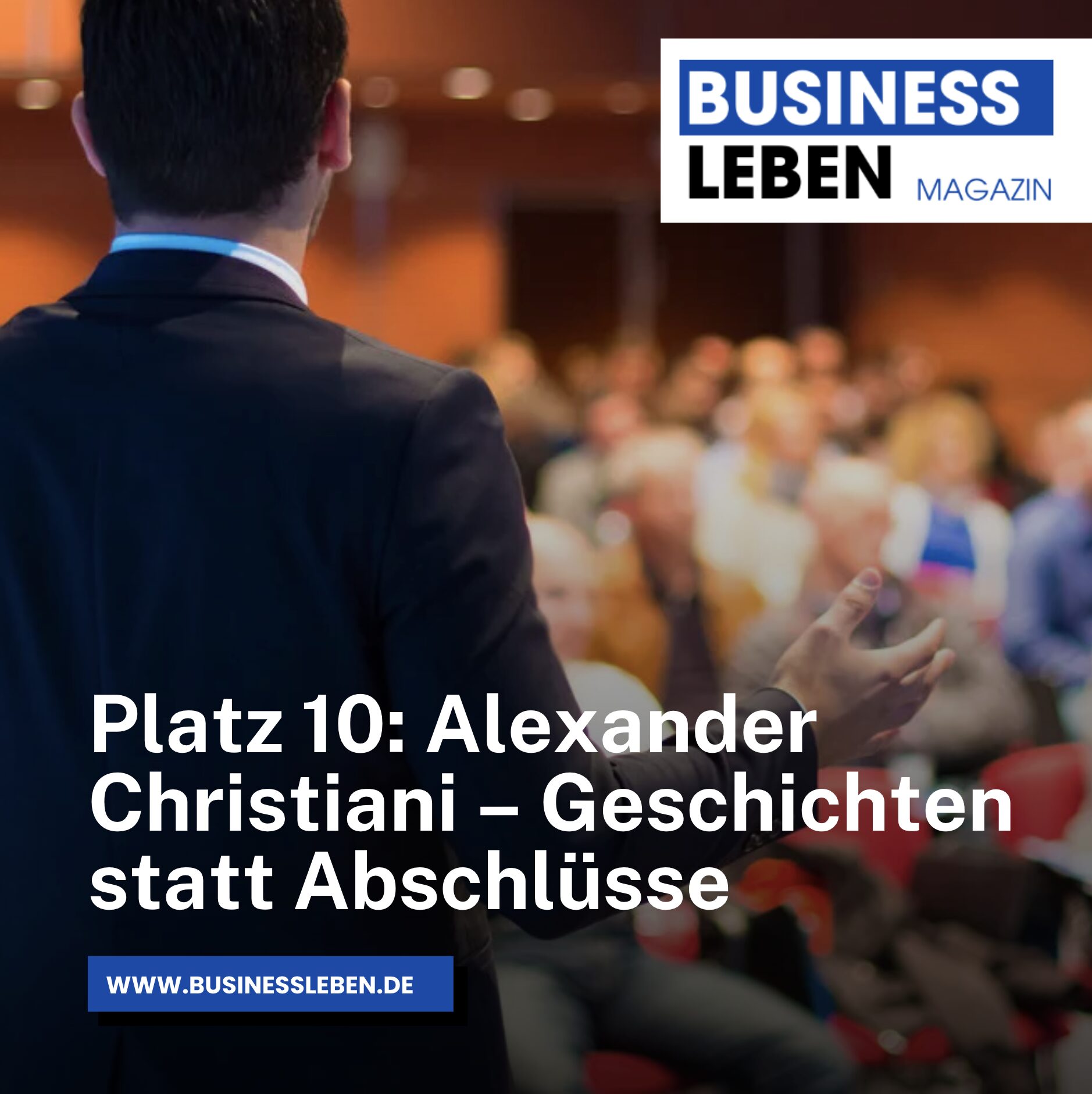 Platz 10: Alexander Christiani – Geschichten statt Abschlüsse Platz 10: Alexander Christiani – Geschichten statt Abschlüsse