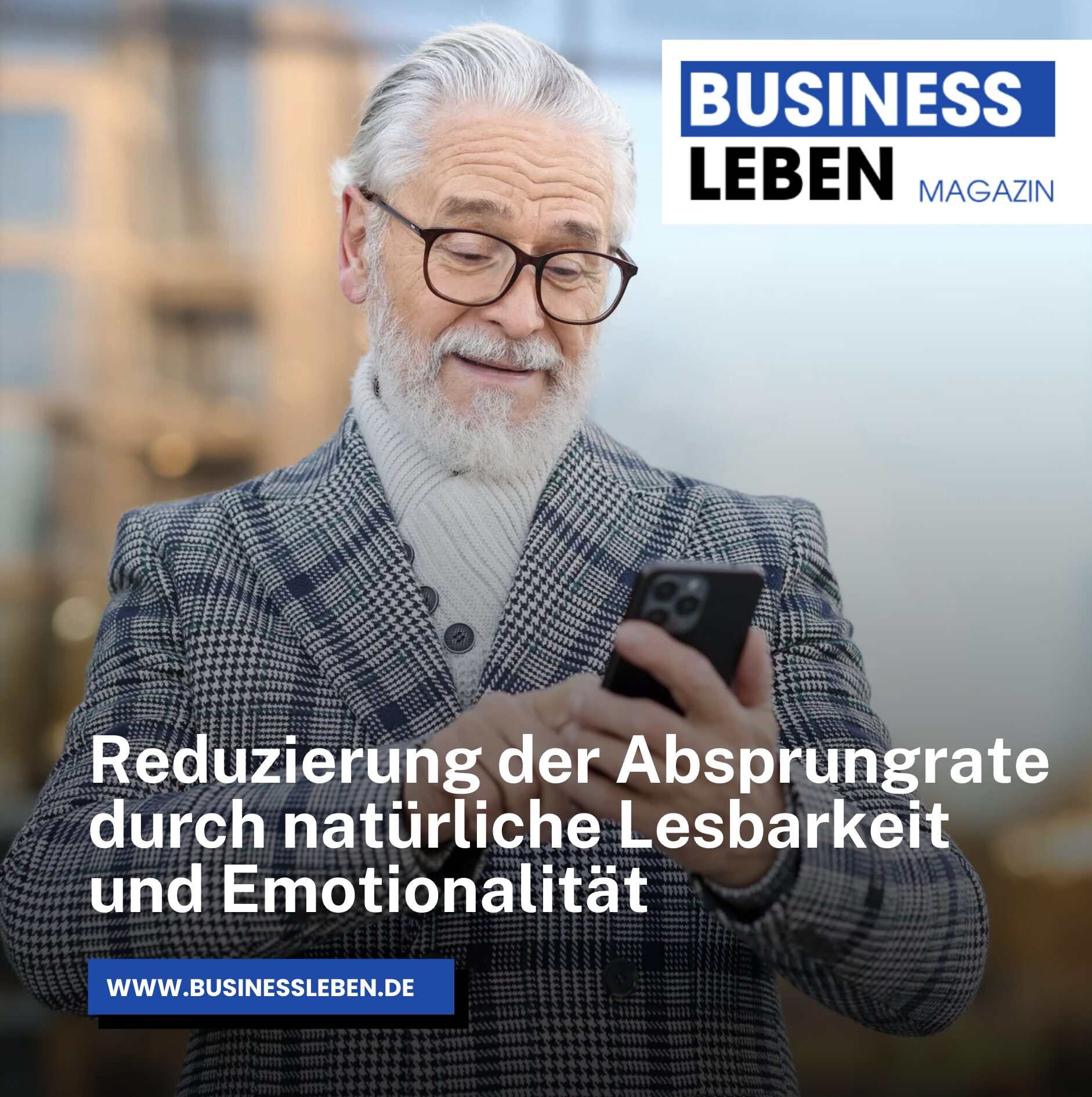 Reduzierung der Absprungrate durch natürliche Lesbarkeit und Emotionalität Reduzierung der Absprungrate durch natürliche Lesbarkeit und Emotionalität