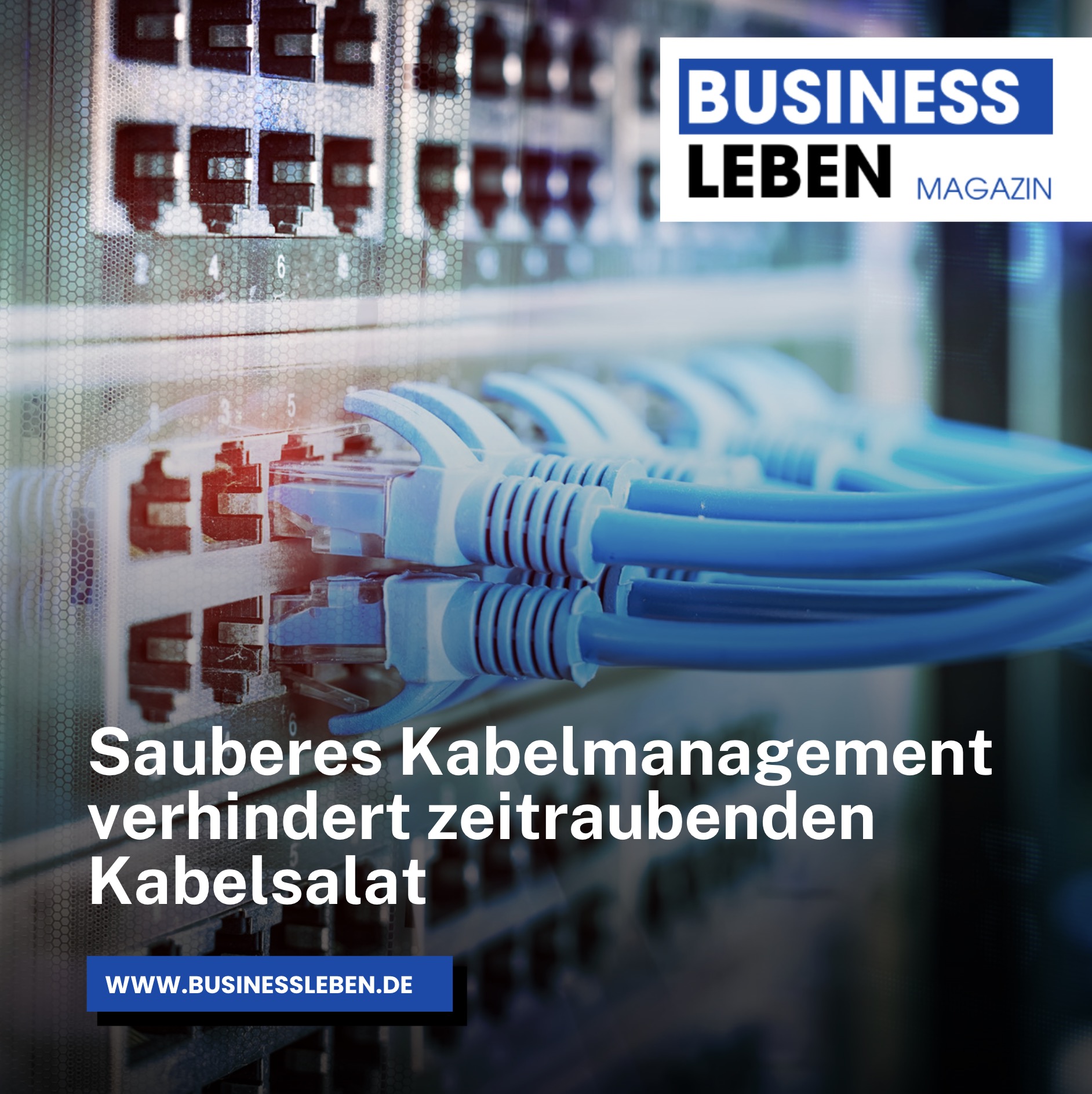 Sauberes Kabelmanagement verhindert zeitraubenden Kabelsalat