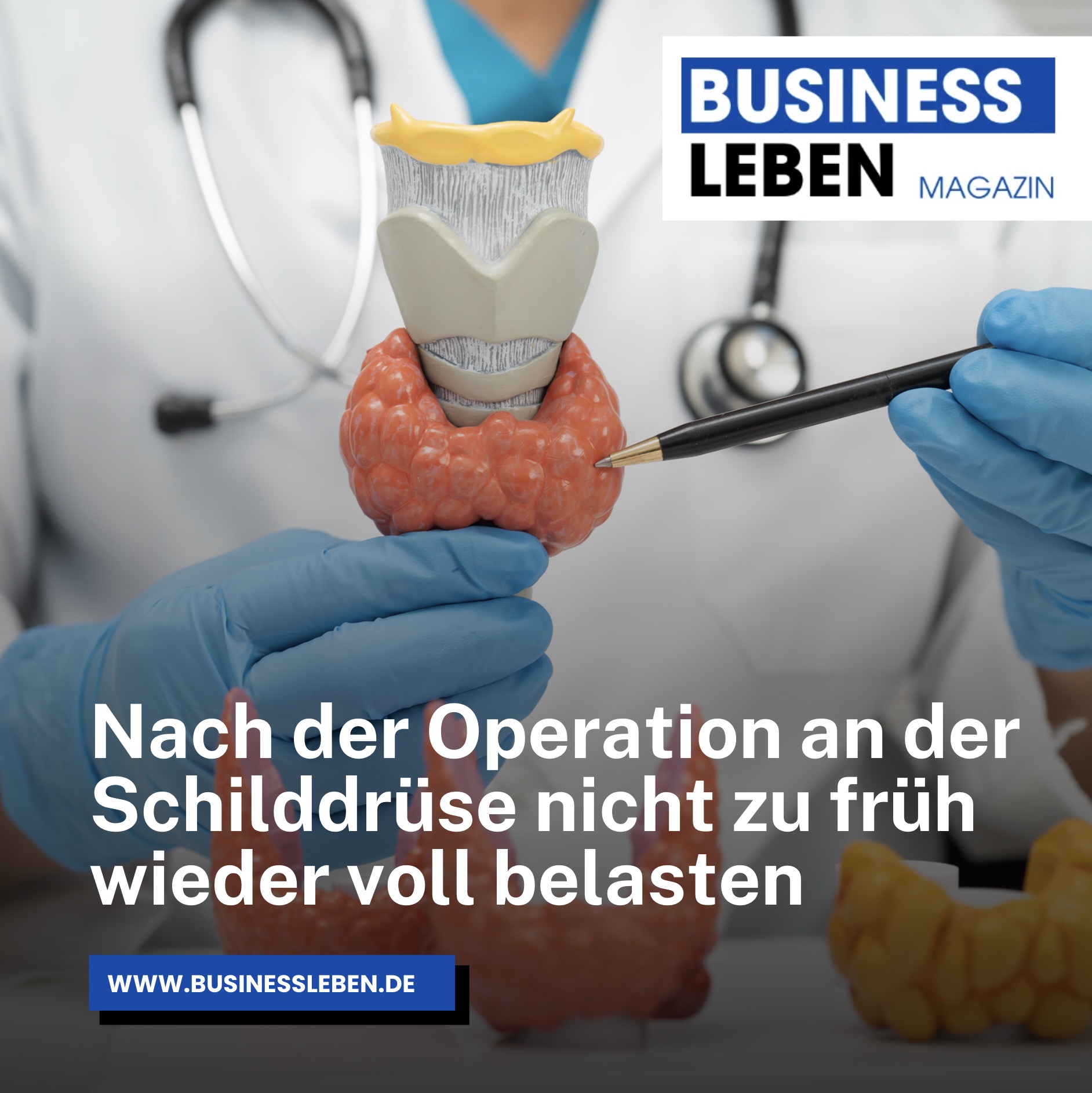 Nach der Operation an der Schilddrüse nicht zu früh wieder voll belasten Nach der Operation an der Schilddrüse nicht zu früh wieder voll belasten