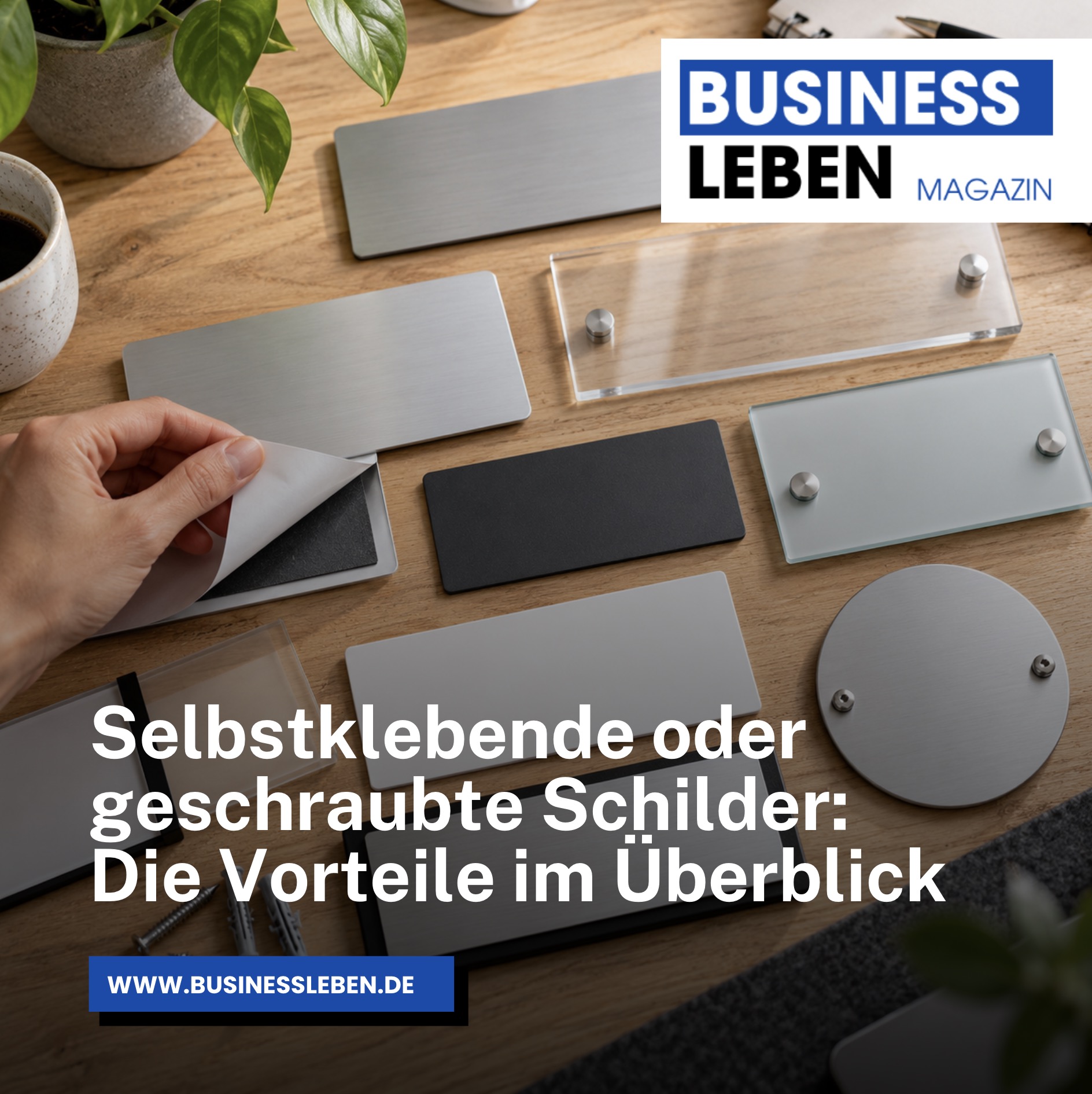 Selbstklebende oder geschraubte Schilder: Die Vorteile im Überblick Selbstklebende oder geschraubte Schilder: Die Vorteile im Überblick